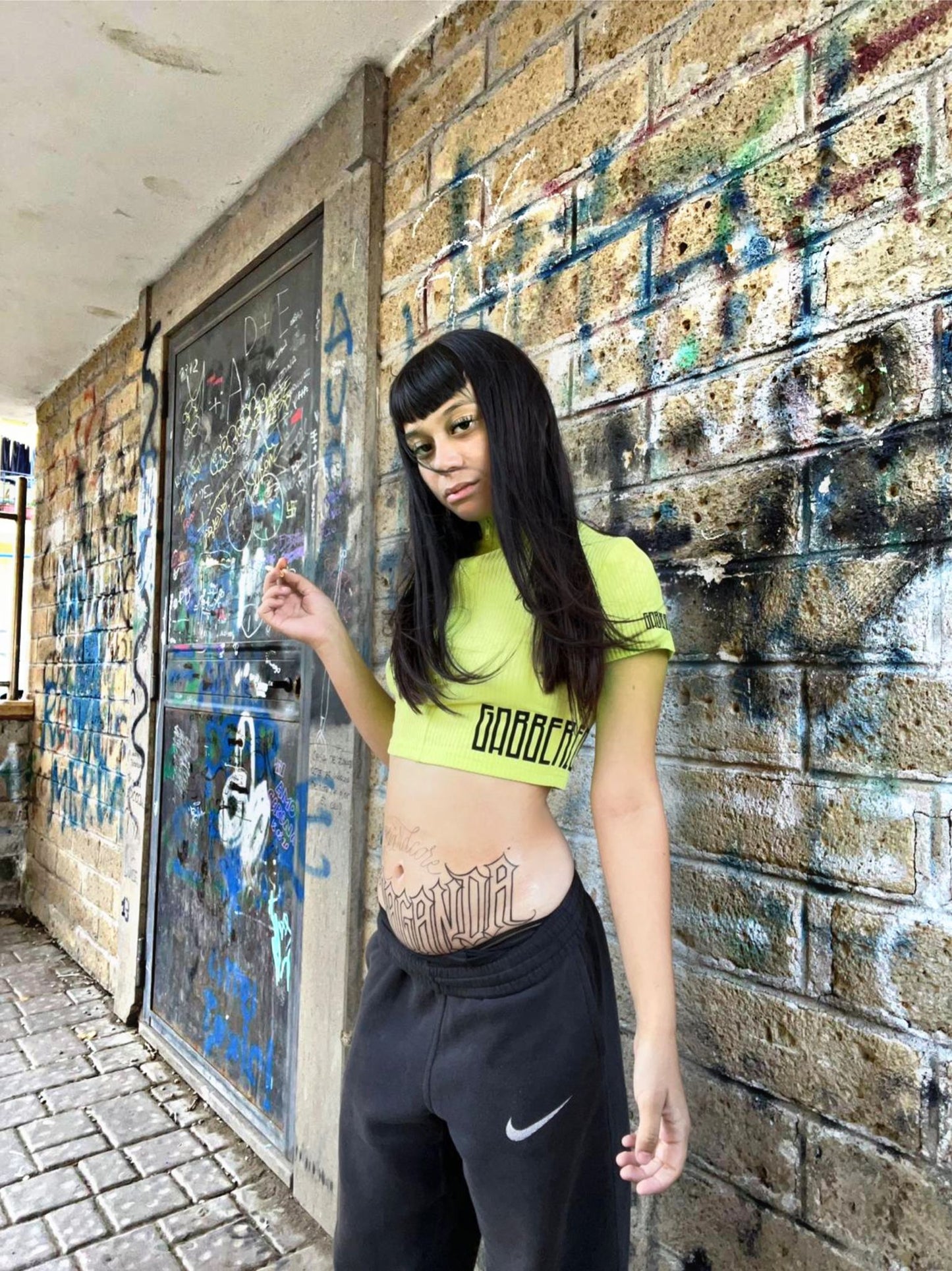 Green top with zip Gabberecords
