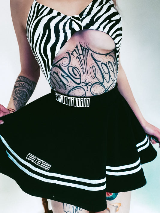Black Skirt With White Stripes Gabberecords